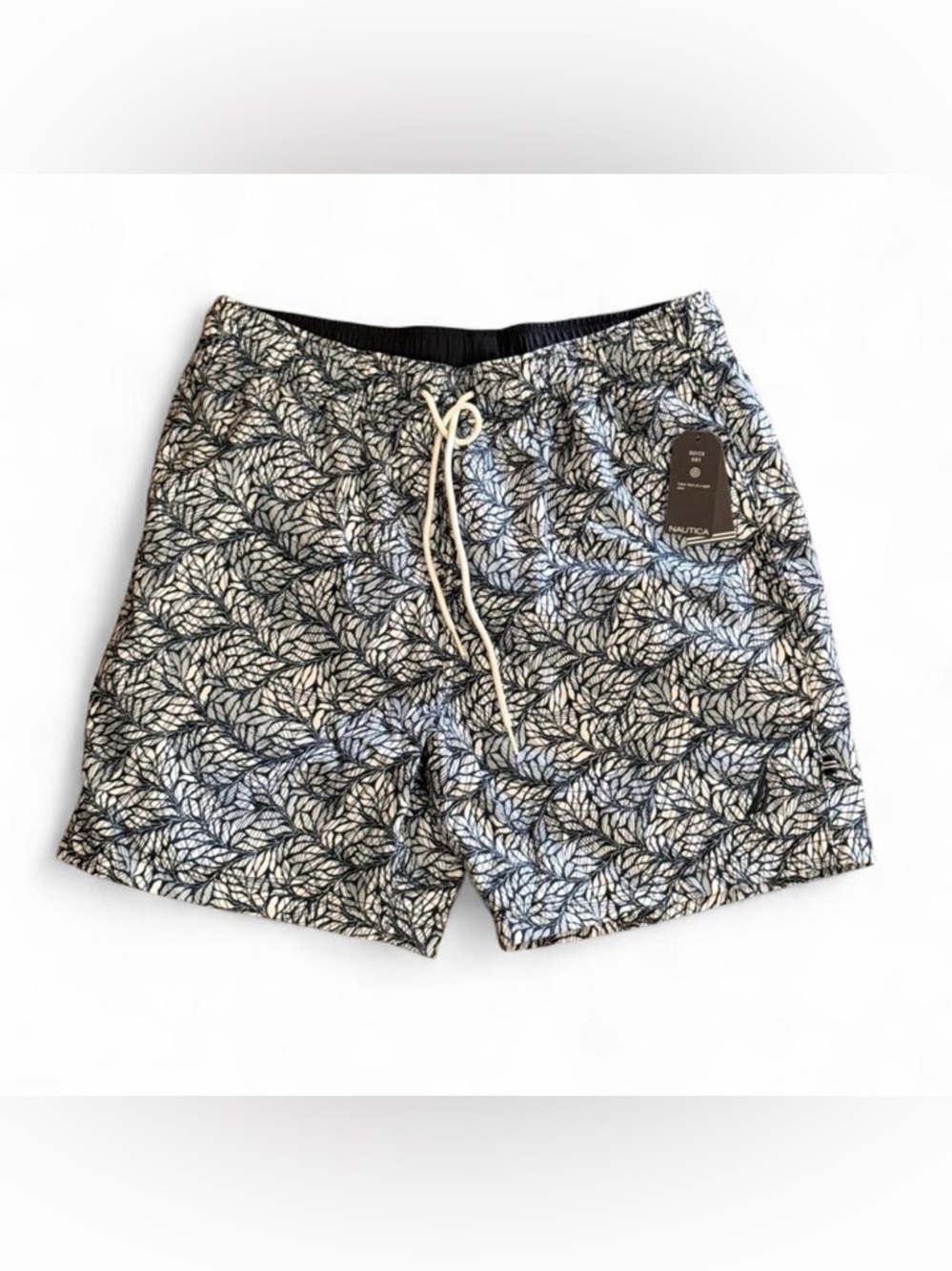 ‘Nautica’ NavyBlue/White Swim Trunks | Size: M
